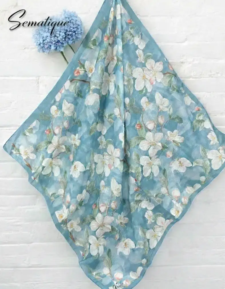 DKE-012 Desenli Koton Eşarp