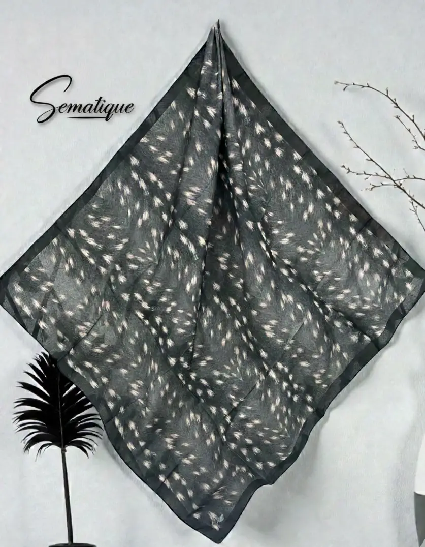 DKE-015 Desenli Koton Eşarp